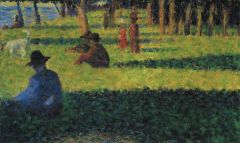Seurat Georges White Dog