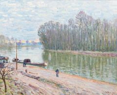 Sisley Alfred Bords Du Loing Effet Du Matin 1896