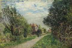 Sisley Alfred Femme Et Enfant Sur Le Chemin Des Pres Sevres Ca. 1879
