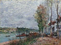 Sisley Alfred Jour De Brouillard Sur La Seine Saint-mammes Ca. 1880