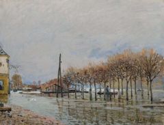 Sisley Alfred L Inondation A Port-marly Route De Saint-germain 1872