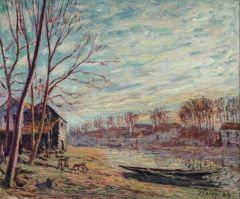 Sisley Alfred Le Chantier De Matrat A Moret Sur Loing 1889