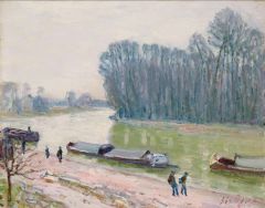 Sisley Alfred Peniches Sur Le Loing 1896