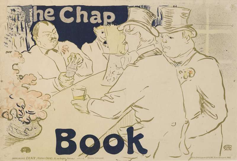 Peinture sur toile, reproduction de Toulouse-lautrec Henri De Irish And American Bar Rue Royale-the Chap Book qualité musée