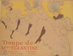Toulouse-lautrec Henri De La Troupe De Madamoiselle Eglantine 1896