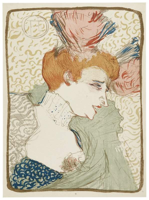 Peinture sur toile, reproduction de Toulouse-lautrec Henri De Mademoiselle Marcelle Lender En Buste qualité musée