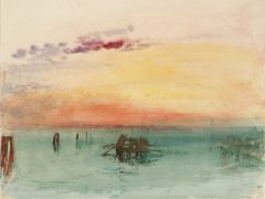 Turner, Venise - Vue du lagon au coucher du soleil, 1840