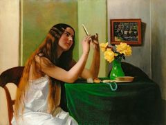 Vallotton Felix At The Dressing Table 1911