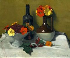 Vallotton Felix Groseilles Et Capucines 1919