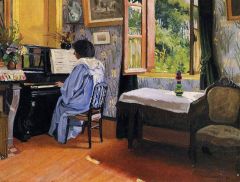 Vallotton Felix Lady At The Piano 1904