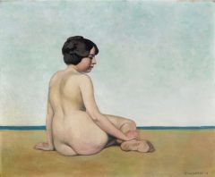 Vallotton Felix Petite Baigneuse Assise Sur Le Sable 1911
