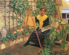 Vallotton Felix Young Girl Painting 1892
