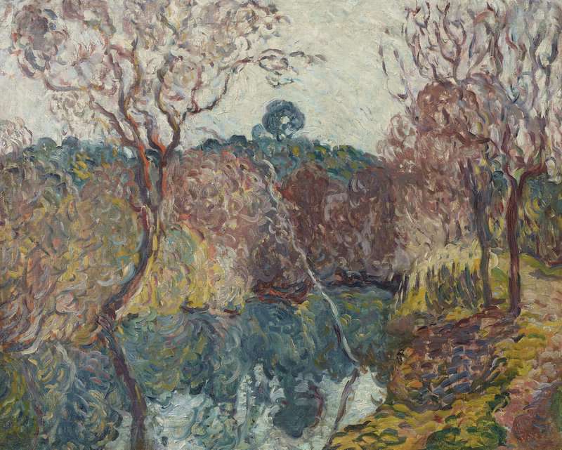 Peinture sur toile, reproduction de Valtat Louis Au Bord De La Riviere qualité musée