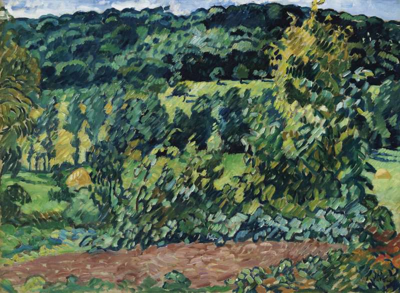 Peinture sur toile, reproduction de Valtat Louis La Colline A Choisel Ca. 1930 qualité musée