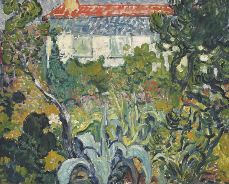 Peinture sur toile, reproduction de Valtat Louis Le Jardin De La Maison Au Toit Rouge qualité musée