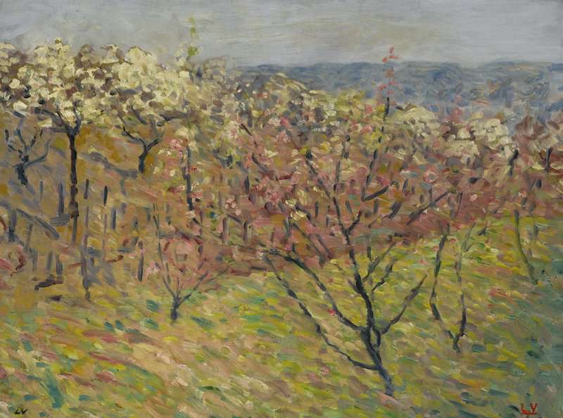 Peinture sur toile, reproduction de Valtat Louis Les Arbres En Fleurs Ca. 1895 qualité musée