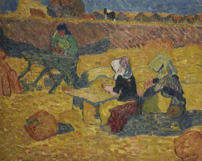 Peinture sur toile, reproduction de Valtat Louis Les Ecailleres D Hu Tres A Arcachon Ca. 1896 qualité musée
