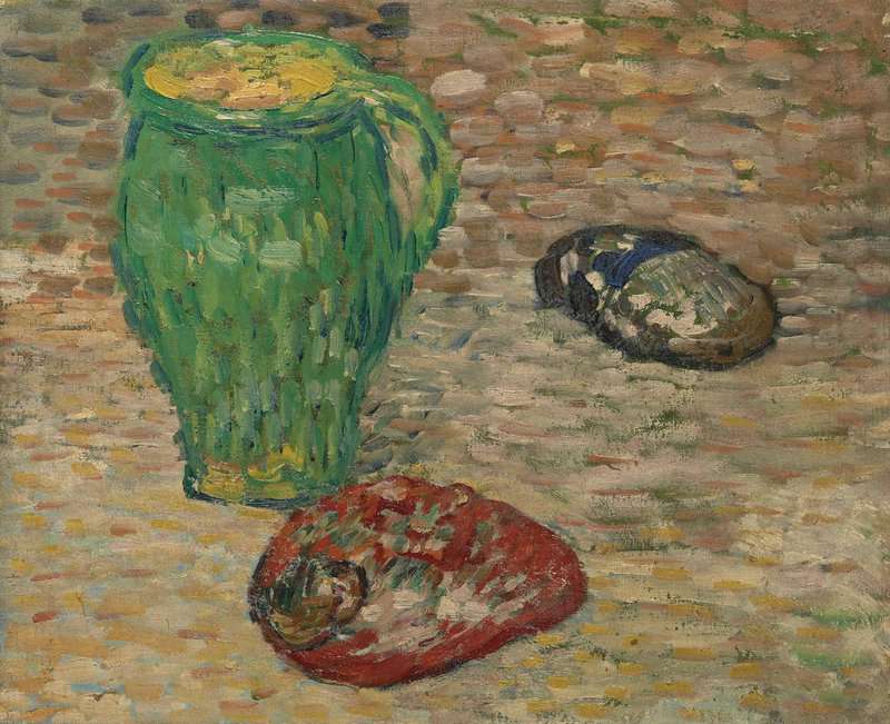 Peinture sur toile, reproduction de Valtat Louis Nature Morte Au Pichet Vert Ca. 1895 qualité musée