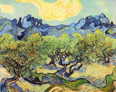 Van Gogh, Paysage avec des oliviers