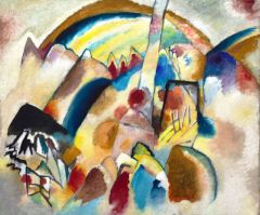 Wassily Kandinsky Paysage Avec Taches Rouges 1913