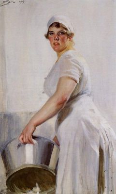Zorn Anders A Kitchen Maid 1919