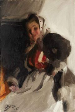 Zorn Anders At The Fireplace