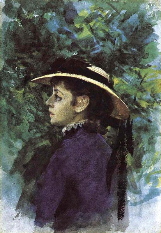 Peinture sur toile, reproduction de Zorn Anders Emma Shepherd With Shepherd Hat qualité musée
