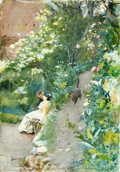 Zorn Anders In Alhambra Park 1887
