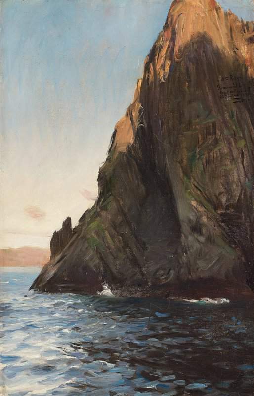 Peinture sur toile, reproduction de Zorn Anders North Cape In Midnight Sun qualité musée