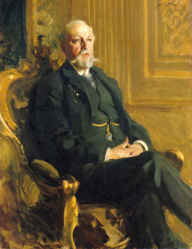 Peinture sur toile, reproduction de Zorn Anders Oscar Ii Of Sweden 1898 qualité musée