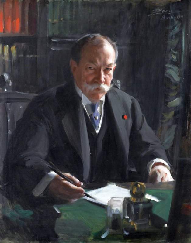 Peinture sur toile, reproduction de Zorn Anders Portrait Of Ambassador David Jayne Hill qualité musée