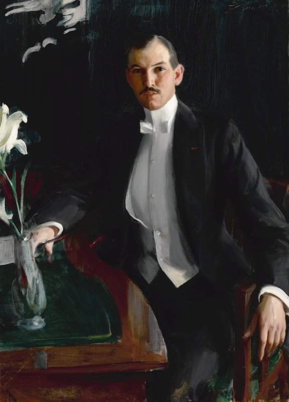 Peinture sur toile, reproduction de Zorn Anders Portrait Of Harald Bildt 1908 qualité musée