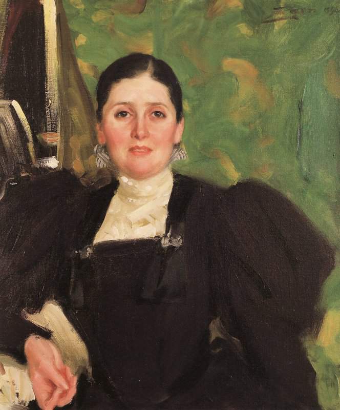 Peinture sur toile, reproduction de Zorn Anders Portrait Of Martha Marckwald 1896 qualité musée